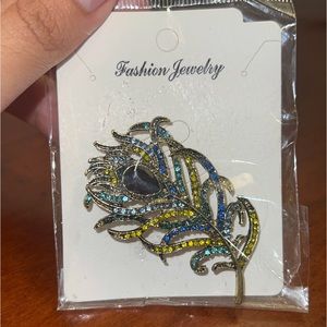Vintage Peacock Brooch